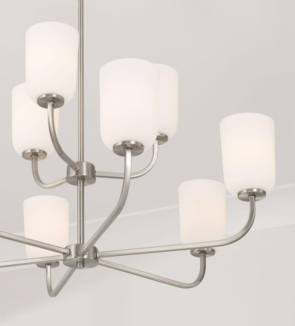 Capital Lighting 448891BN-542 Lawson 9 Light Chandelier Brushed Nickel