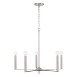 Capital Lighting 448651BN Portman 5 Light Chandelier Brushed Nickel