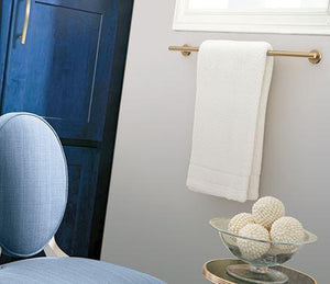 Amerock BH26544BBZ Golden Champagne Towel Bar 24 in (610 mm) Towel Rack Arrondi Bathroom Towel Holder Bathroom Hardware Bath Accessories