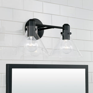 Capital Lighting 145821MB-528 Greer 2 Light Vanity Matte Black