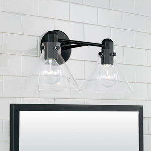 Capital Lighting 145821MB-528 Greer 2 Light Vanity Matte Black