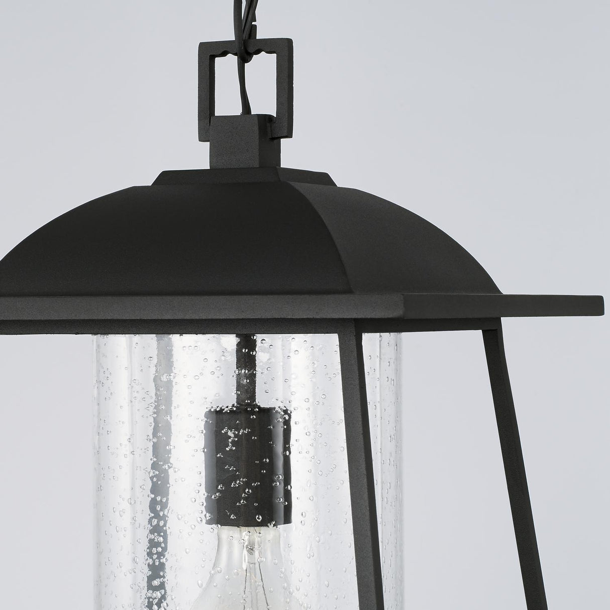 Capital Lighting 943614BK Durham 1 Light Outdoor Hanging Lantern Black