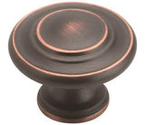 Amerock Cabinet Knob Oil Rubbed Bronze 1-5/16 inch (33 mm) Diameter Inspirations 1 Pack Drawer Knob Cabinet Hardware