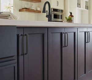 Amerock Cabinet Pull Matte Black 6-5/16 inch (160 mm) Center-to-Center Renown 1 Pack Drawer Pull Cabinet Handle Cabinet Hardware