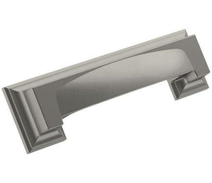 Amerock Cabinet Cup Pull Satin Nickel 3 inch & 3-3/4 inch (76mm & 96 mm) Center-to-Center Appoint 1 Pack Drawer Pull Cabinet Handle Cabinet Hardware