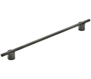 Amerock Cabinet Pull Matte Black 12-5/8 inch (320 mm) Center to Center Transcendent 1 Pack Drawer Pull Drawer Handle Cabinet Hardware
