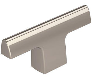 Amerock Cabinet Knob Polished Chrome 2-1/2 inch (64 mm) Length Riva 1 Pack Drawer Knob Cabinet Hardware