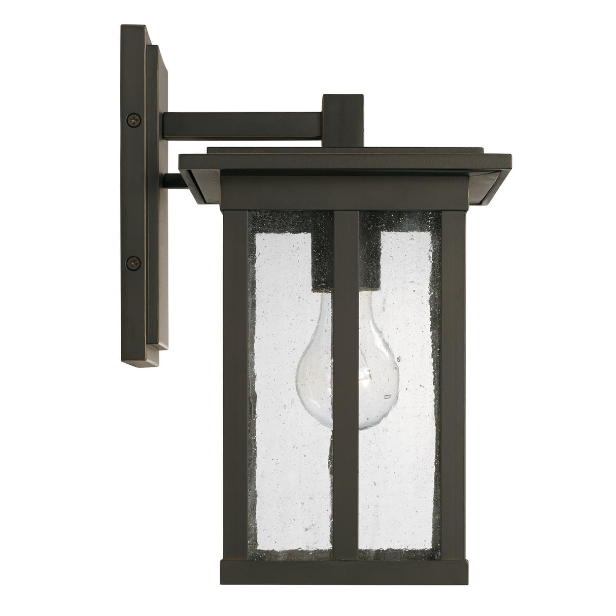 Capital Lighting 943811OZ Barrett 1 Light Outdoor Wall Lantern Oiled Bronze