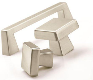 Amerock Cabinet Knob Satin Nickel 1-3/16 inch (30 mm) Length Blackrock 1 Pack Drawer Knob Cabinet Hardware
