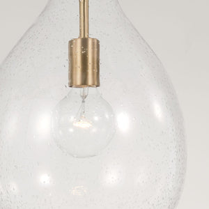 Capital Lighting 349011AD Brentwood 1 Light Pendant Aged Brass