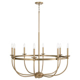 Capital Lighting 425181AD Rylann 8 Light Chandelier Aged Brass