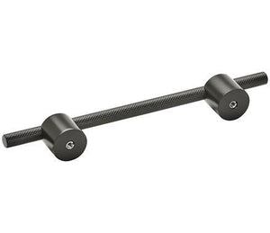 Amerock Cabinet Pull Matte Black 5-1/16 inch (128 mm) Center to Center Transcendent 1 Pack Drawer Pull Drawer Handle Cabinet Hardware