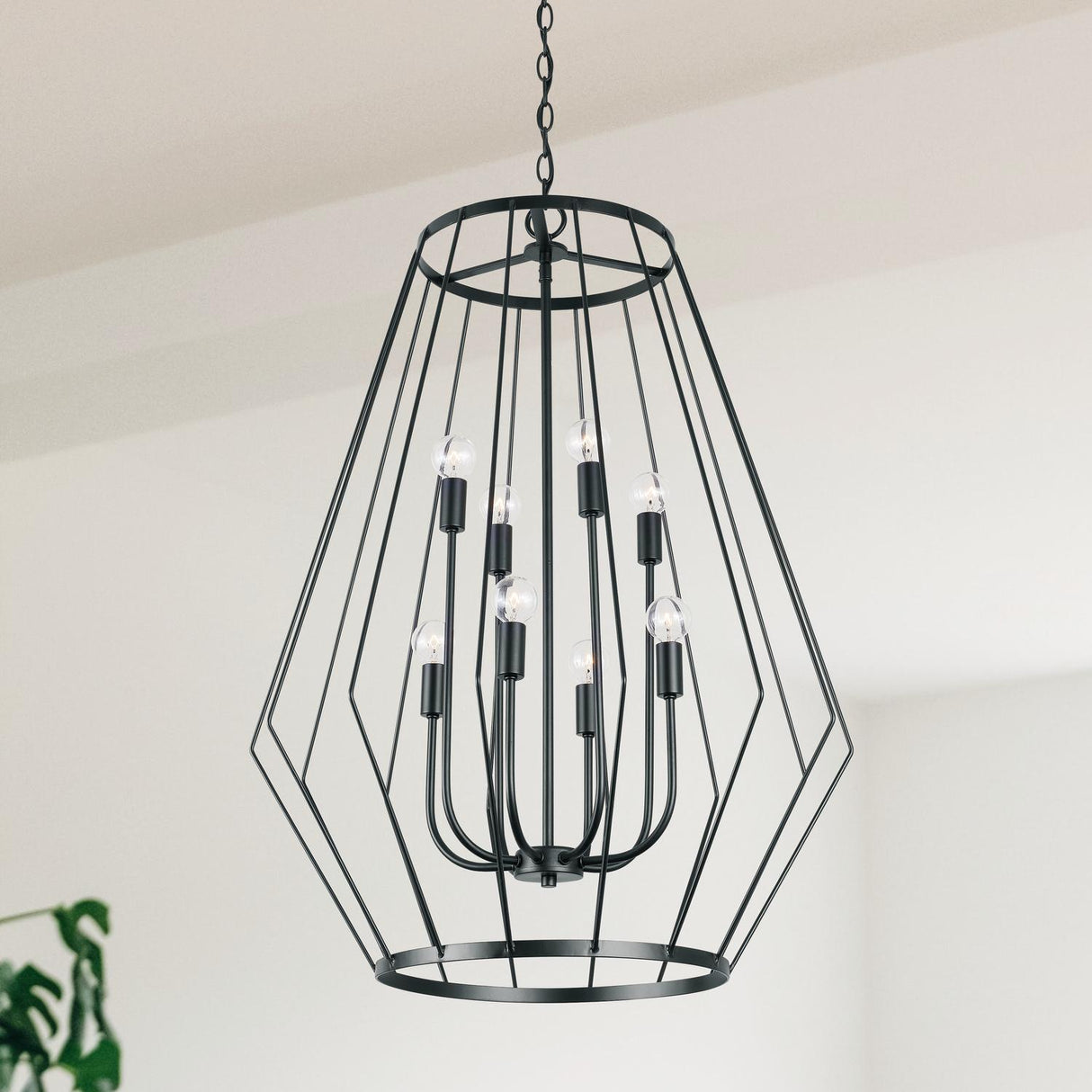 Capital Lighting 538881MB Corey 8 Light Foyer Matte Black