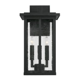 Capital Lighting 943832BK Barrett 3 Light Outdoor Wall Lantern Black