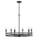 Capital Lighting 448761MB Fuller 6 Light Chandelier Matte Black