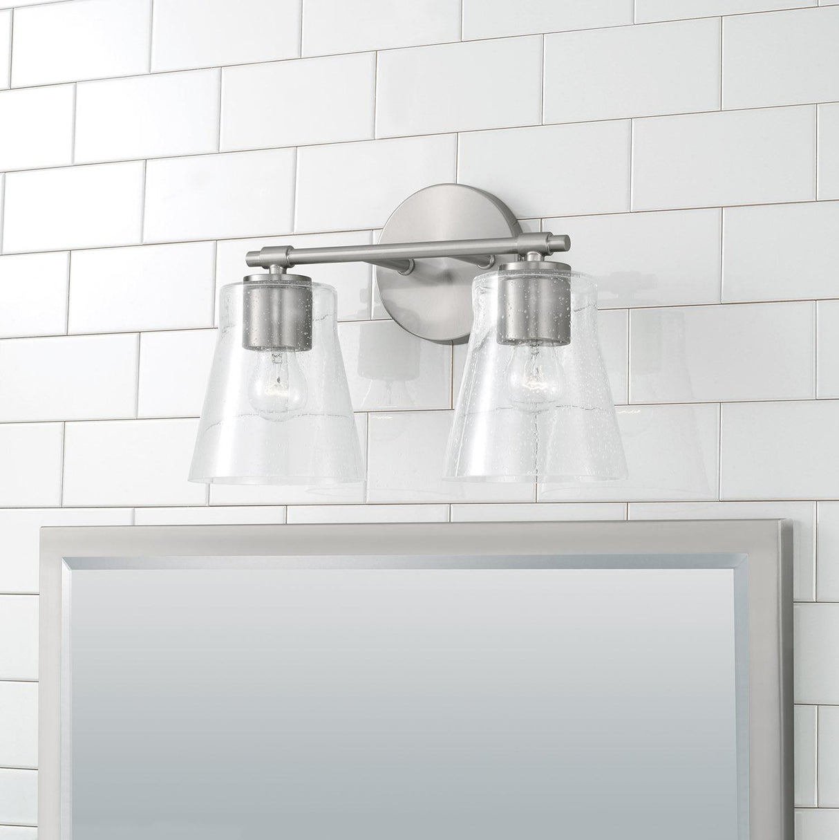Capital Lighting 146921BN-533 Baker 2 Light Vanity Brushed Nickel