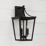 Capital Lighting 947931BK Adair 3 Light Outdoor Wall Lantern Black