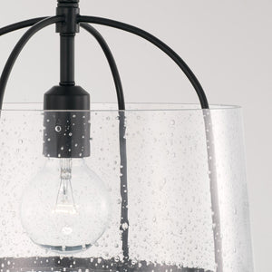 Capital Lighting 247011MB Madison 1 Light Semi-Flush Matte Black