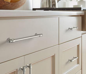 Amerock Cabinet Pull Satin Nickel 5-1/16 inch (128 mm) Center-to-Center Winsome 1 Pack Drawer Pull Cabinet Handle Cabinet Hardware