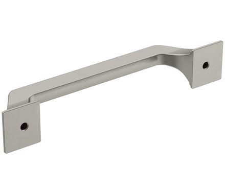 Amerock Cabinet Pull Satin Nickel 5-1/16 inch (128 mm) Center-to-Center Exceed 1 Pack Drawer Pull Cabinet Handle Cabinet Hardware