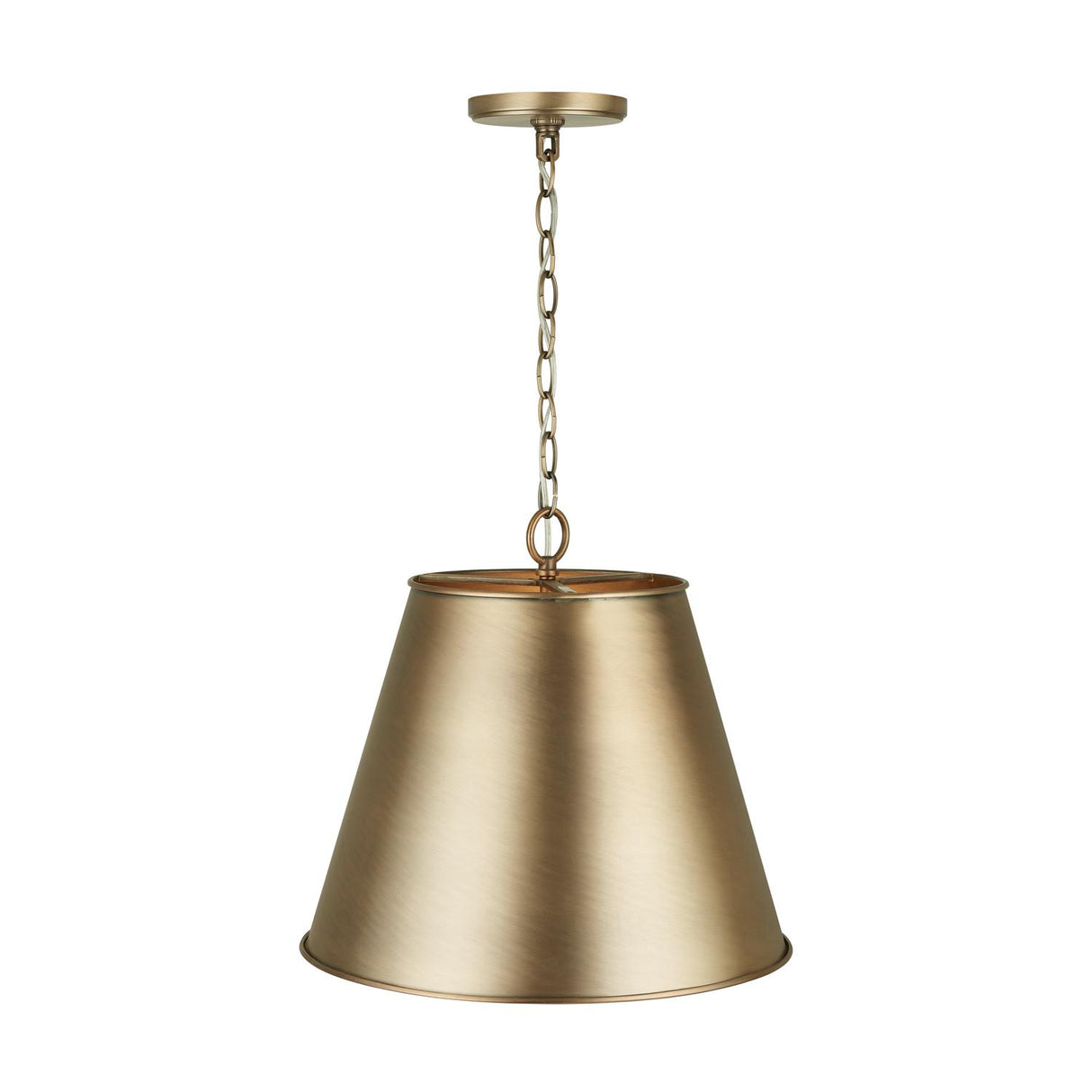 Capital Lighting 337811AD Welker 1 Light Pendant Aged Brass