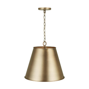 Capital Lighting 337811AD Welker 1 Light Pendant Aged Brass
