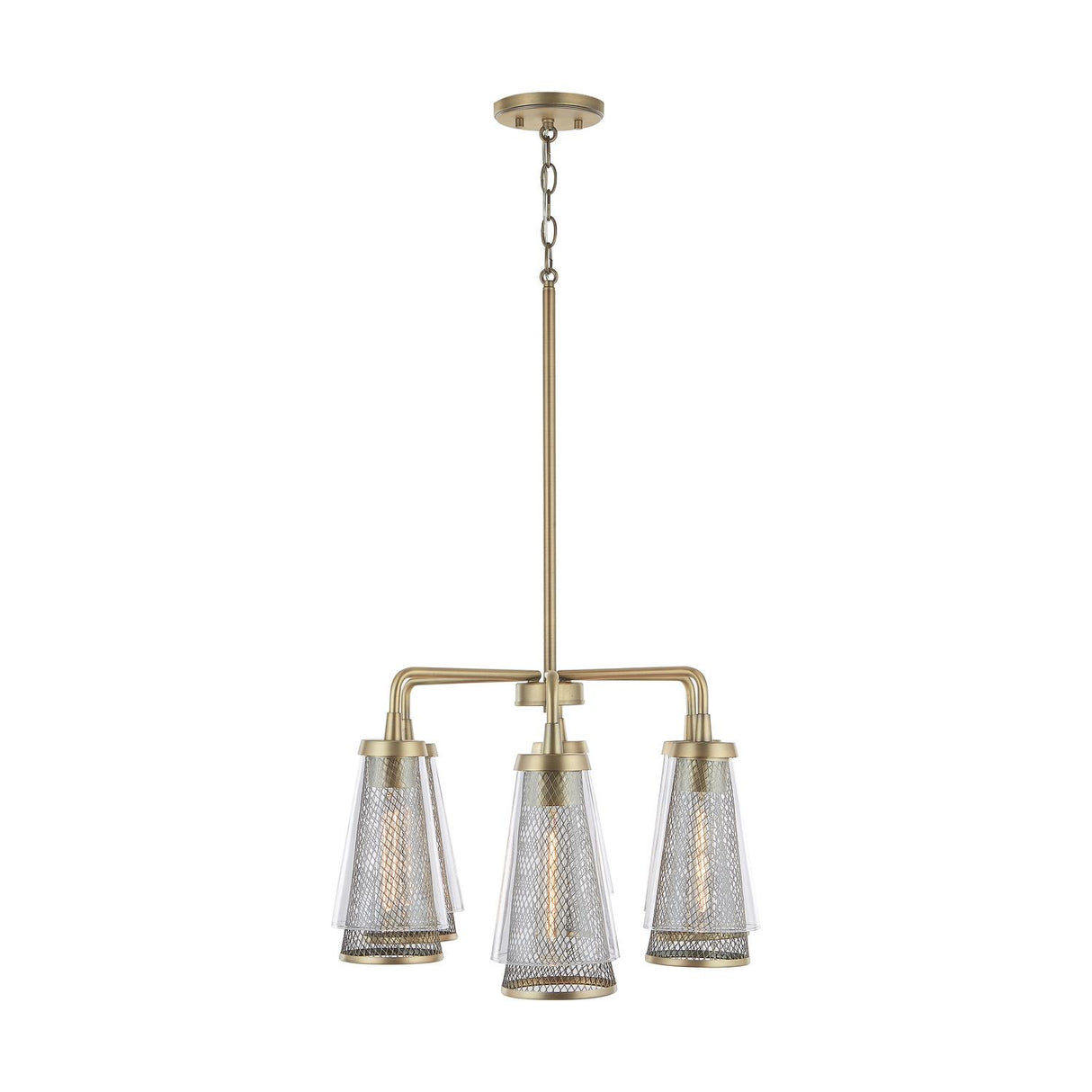 Capital Lighting 832361AD Abbott 6 Light Island Aged Brass