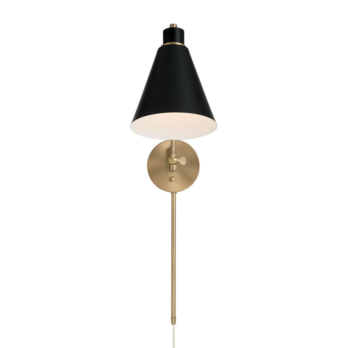 Capital Lighting 650111AB Bradley 1 Light Sconce Aged Brass and Black