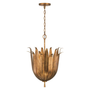 Capital Lighting 349542AG Eden 4 Light Pendant Antique Gold