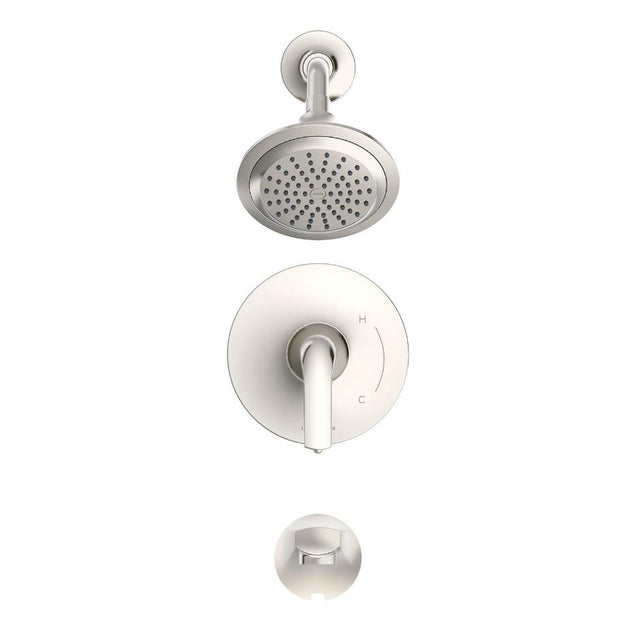 Gerber D502034TC Chrome Lemora Tub & Shower Trim Kit, Diverter On Valve, 2.0GPM