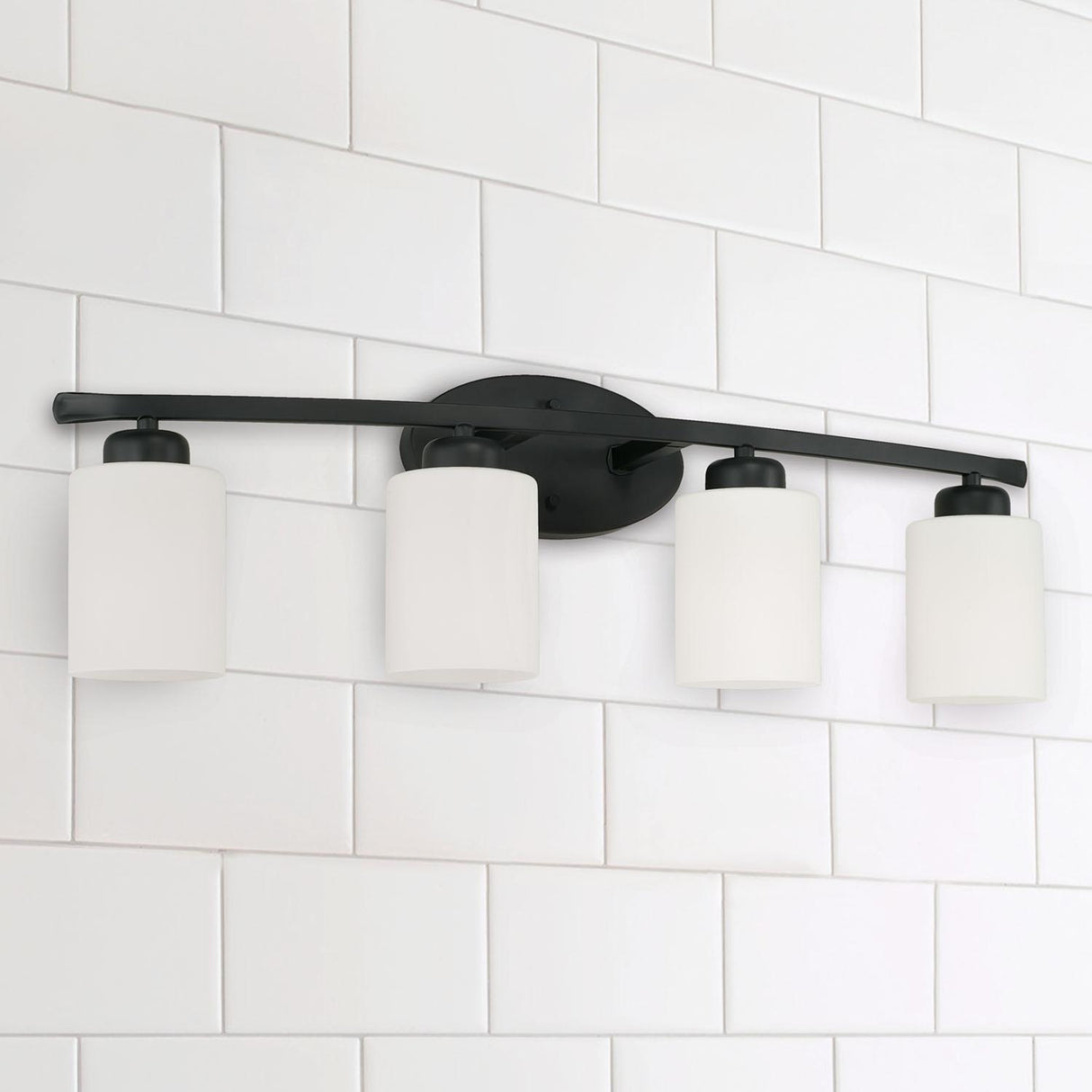 Capital Lighting 115241MB-338 Dixon 4 Light Vanity Matte Black