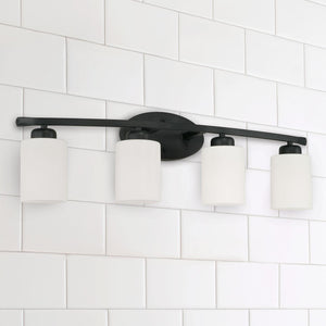Capital Lighting 115241MB-338 Dixon 4 Light Vanity Matte Black