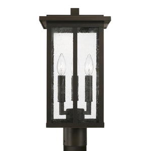 Capital Lighting 943835OZ Barrett 3 Light Outdoor Post Lantern Oiled Bronze