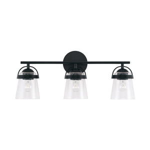 Capital Lighting 147031MB-534 Madison 3 Light Vanity Matte Black