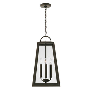 Capital Lighting 943744OZ Leighton 4 Light Outdoor Hanging Lantern Oiled Bronze
