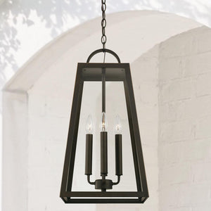 Capital Lighting 943744OZ Leighton 4 Light Outdoor Hanging Lantern Oiled Bronze