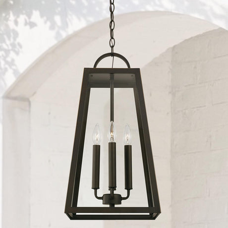 Capital Lighting 943744OZ Leighton 4 Light Outdoor Hanging Lantern Oiled Bronze