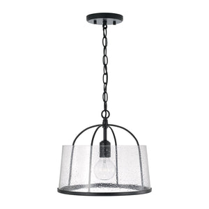 Capital Lighting 247011MB Madison 1 Light Semi-Flush Matte Black