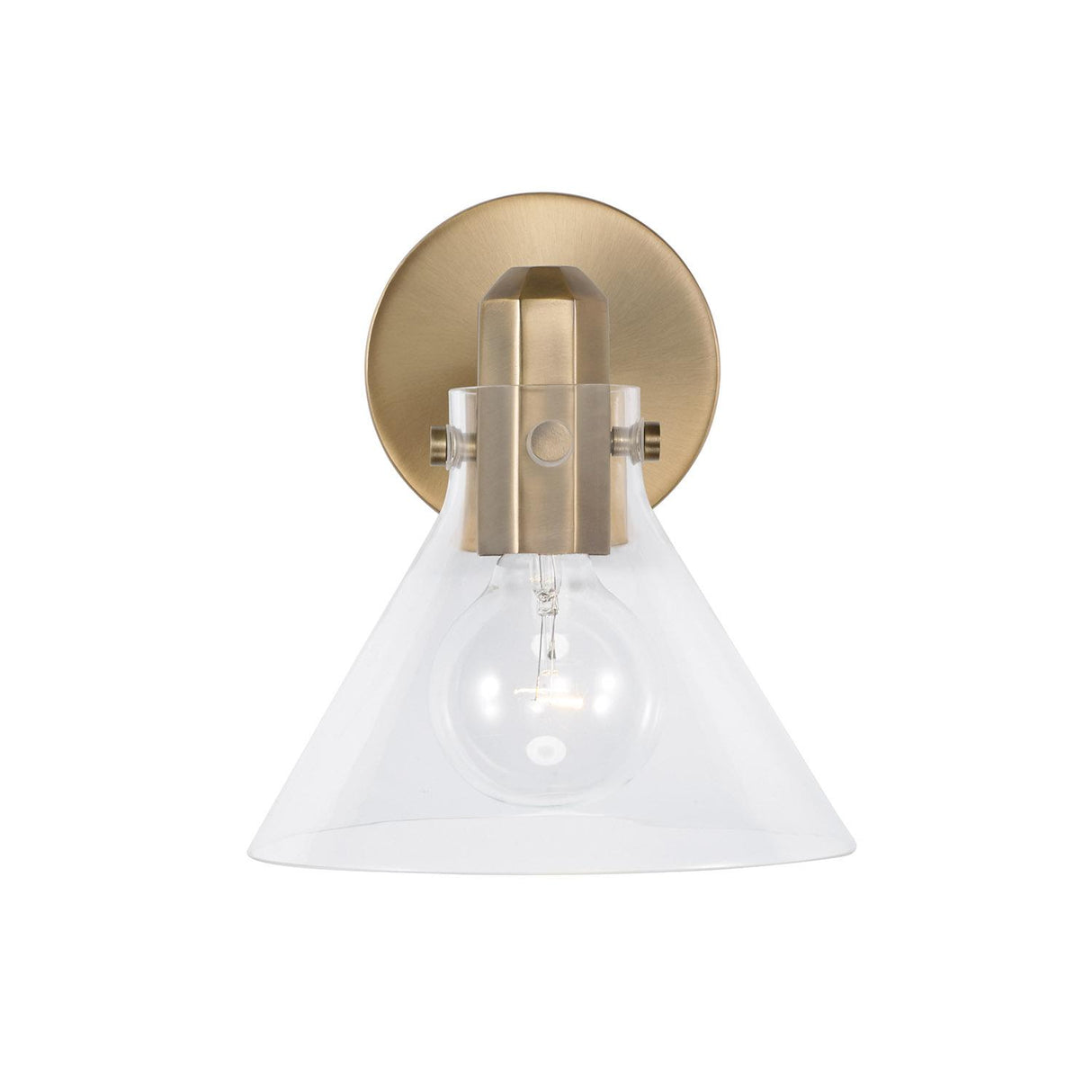 Capital Lighting 645811AD-528 Greer 1 Light Sconce Aged Brass