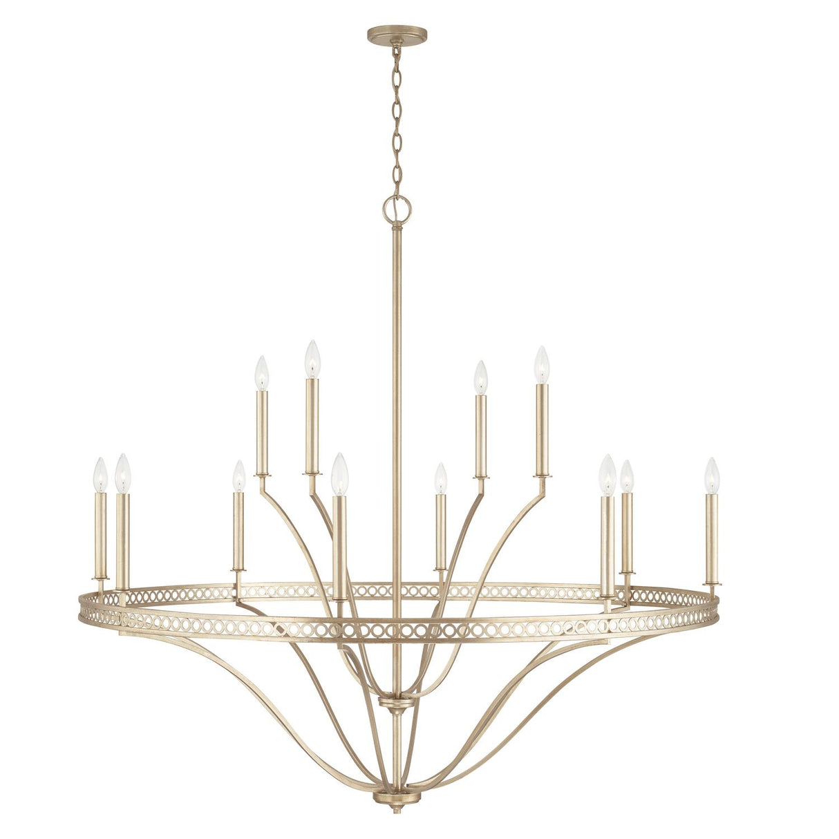 Capital Lighting 443101WG Isabella 12 Light Chandelier Winter Gold