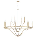 Capital Lighting 443101WG Isabella 12 Light Chandelier Winter Gold