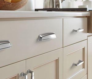 Amerock Cabinet Pull Polished Chrome 5-1/16 inch (128 mm) Center-to-Center Stature 1 Pack Drawer Pull Cabinet Handle Cabinet Hardware
