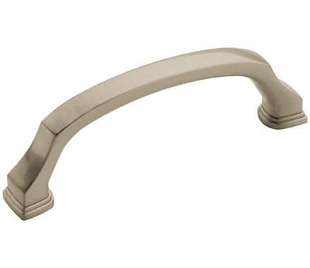 Amerock Cabinet Pull Satin Nickel 3-3/4 inch (96 mm) Center to Center Revitalize 1 Pack Drawer Pull Drawer Handle Cabinet Hardware