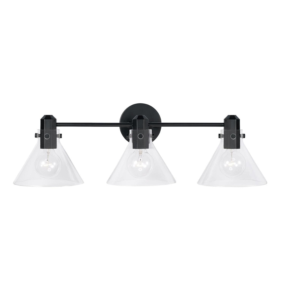 Capital Lighting 145831MB-528 Greer 3 Light Vanity Matte Black