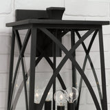 Capital Lighting 946541BK Marshall 4 Light Outdoor Wall Lantern Black