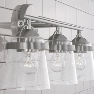 Capital Lighting 147031BN-534 Madison 3 Light Vanity Brushed Nickel