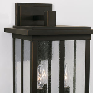 Capital Lighting 943832OZ Barrett 3 Light Outdoor Wall Lantern Oiled Bronze