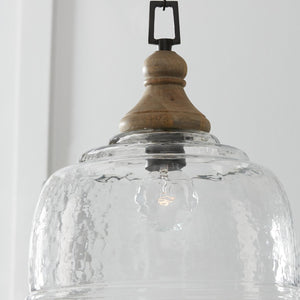 Capital Lighting 330318YG Julian 1 Light Pendant Grey Wash and Grey Iron