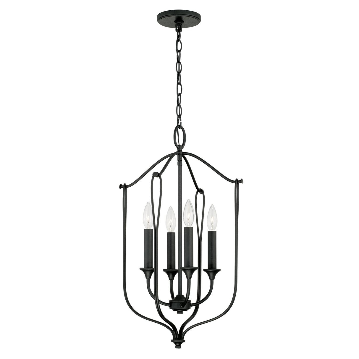 Capital Lighting 541641BI Bentley 4 Light Foyer Black Iron