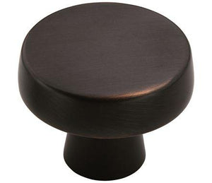Amerock Cabinet Knob Oil Rubbed Bronze 1-5/8 inch (41 mm) Diameter Blackrock 1 Pack Drawer Knob Cabinet Hardware